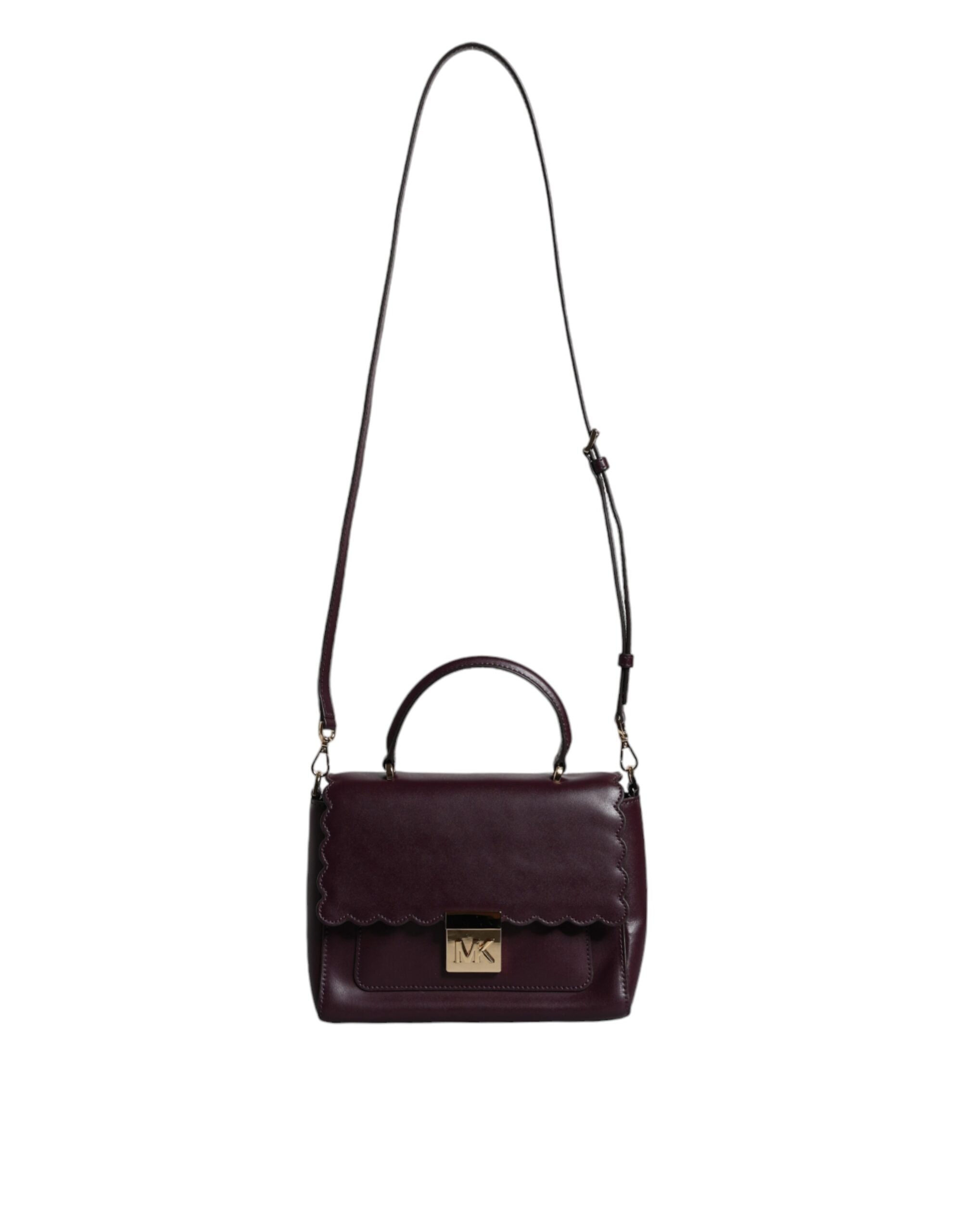Michael Kors - Purple Leather Logo Plaque Crossbody