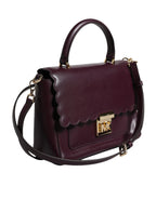 Michael Kors - Purple Leather Logo Plaque Crossbody