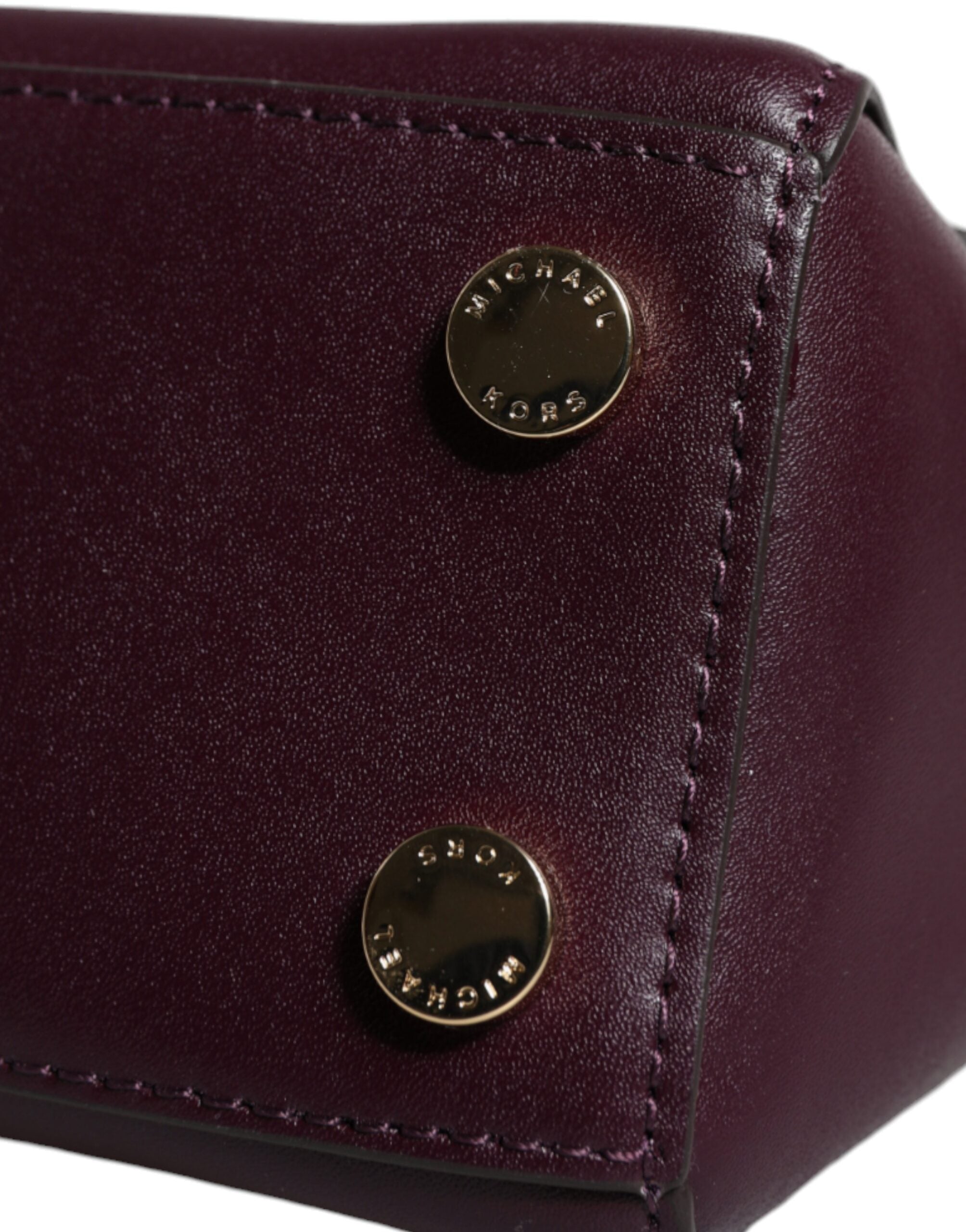 Michael Kors - Purple Leather Logo Plaque Crossbody