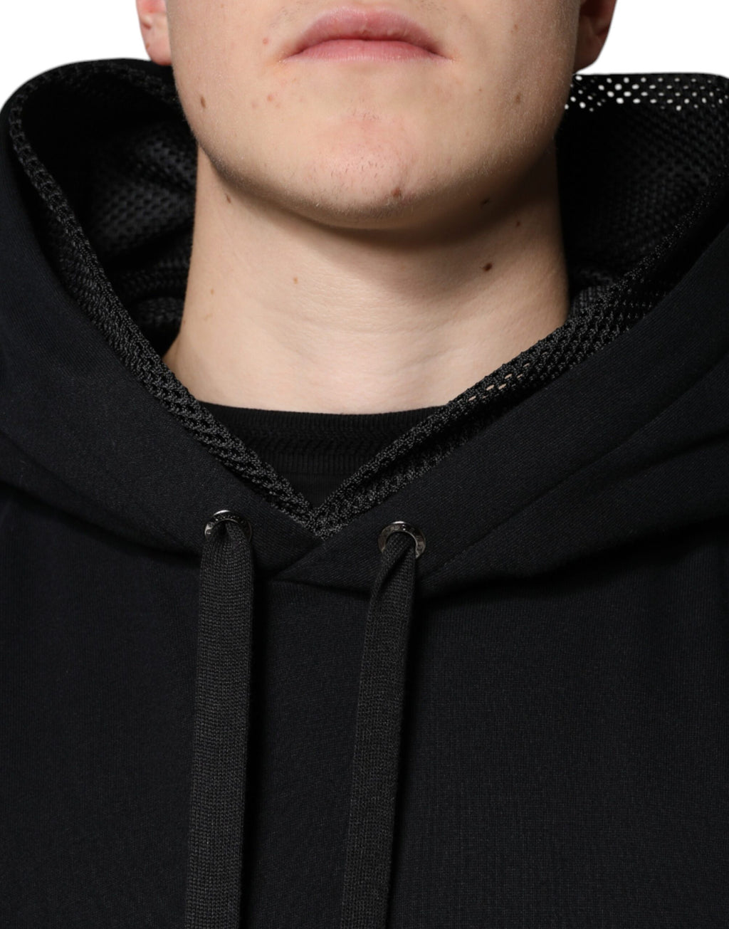 Dolce & Gabbana - Black Hooded Pullover Men Sweatshirt Sweater