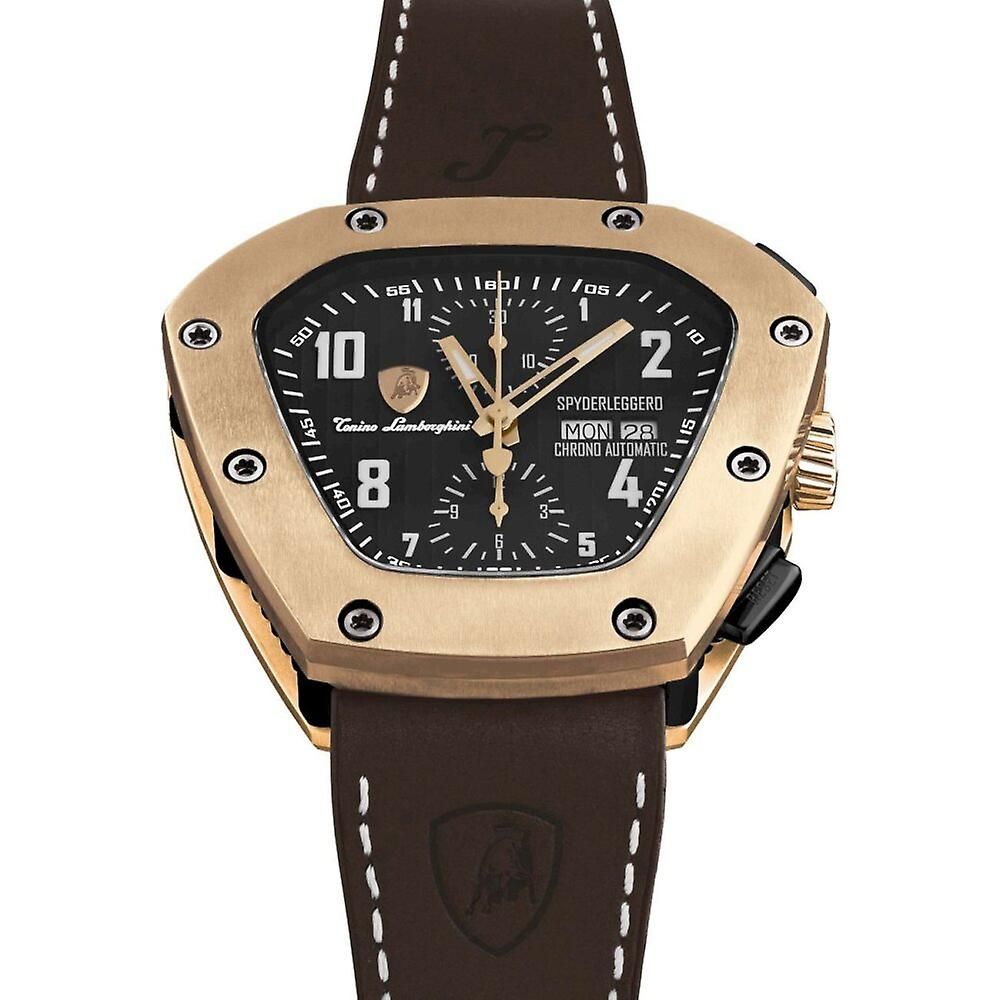 Lamborghini - Black Leather Watch
