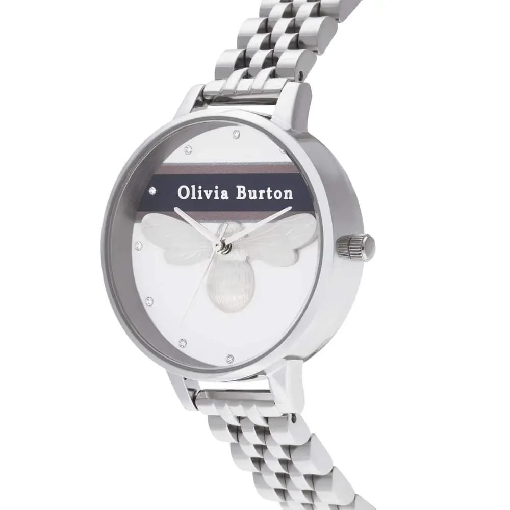 Olivia Burton - Silver Stainless Steel Watch