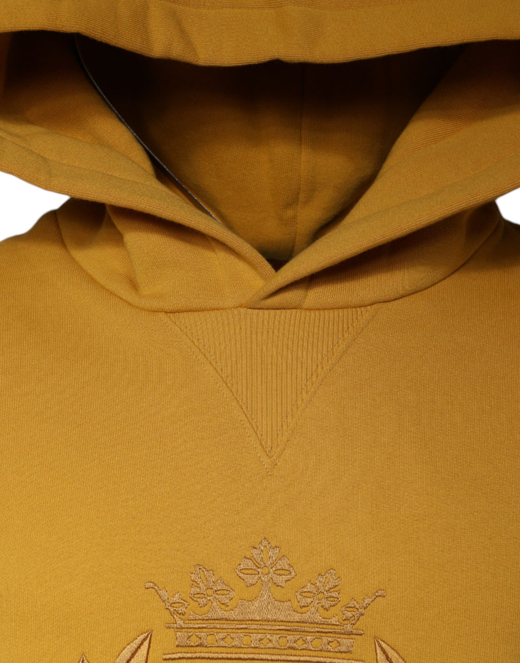 Dolce & Gabbana - Mustard DG Hooded Men Sweatshirt Sweater