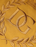 Dolce & Gabbana - Mustard DG Hooded Men Sweatshirt Sweater