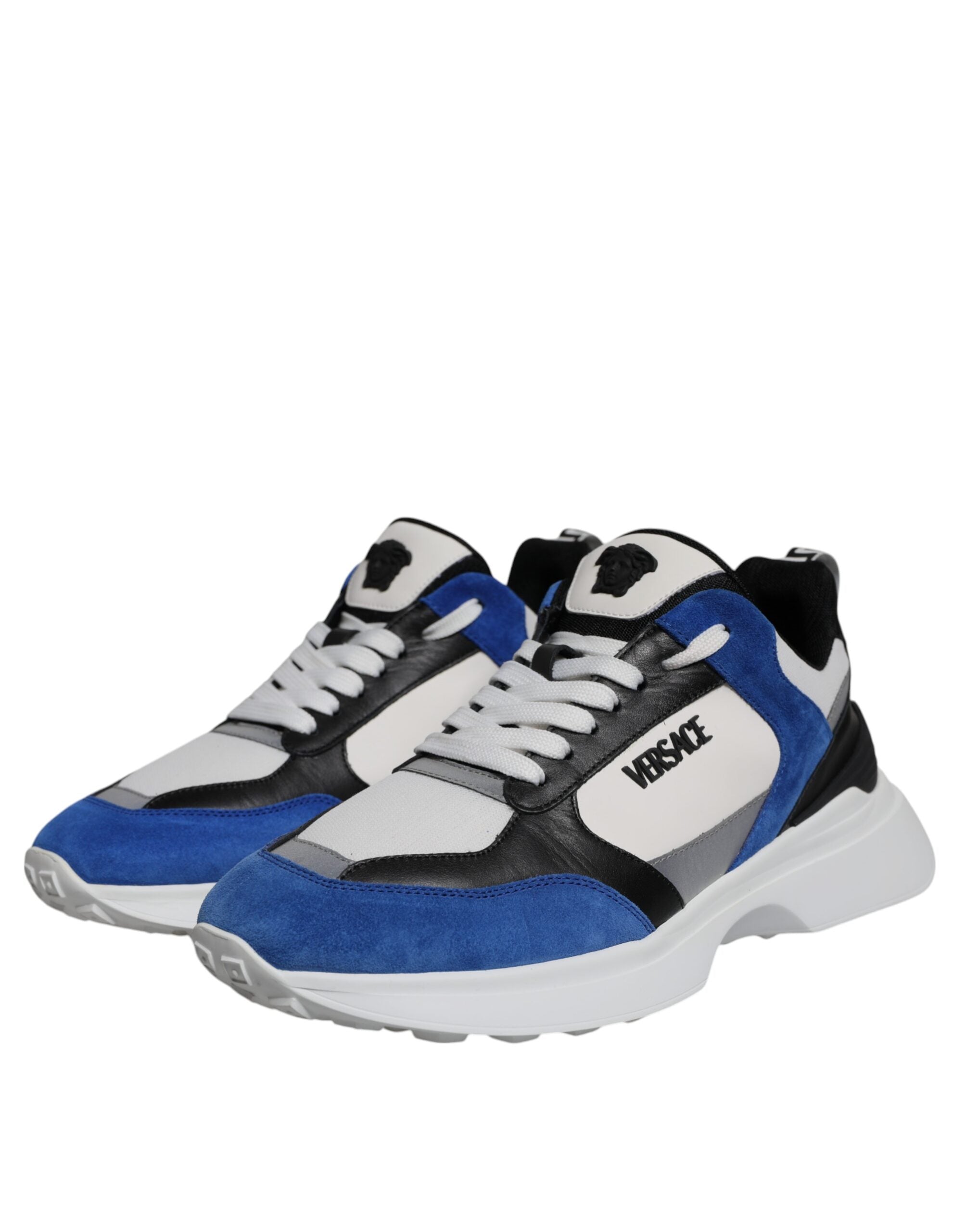 Versace - Multicolor Canvas Quad Fabric Medusa Low Top Sneakers