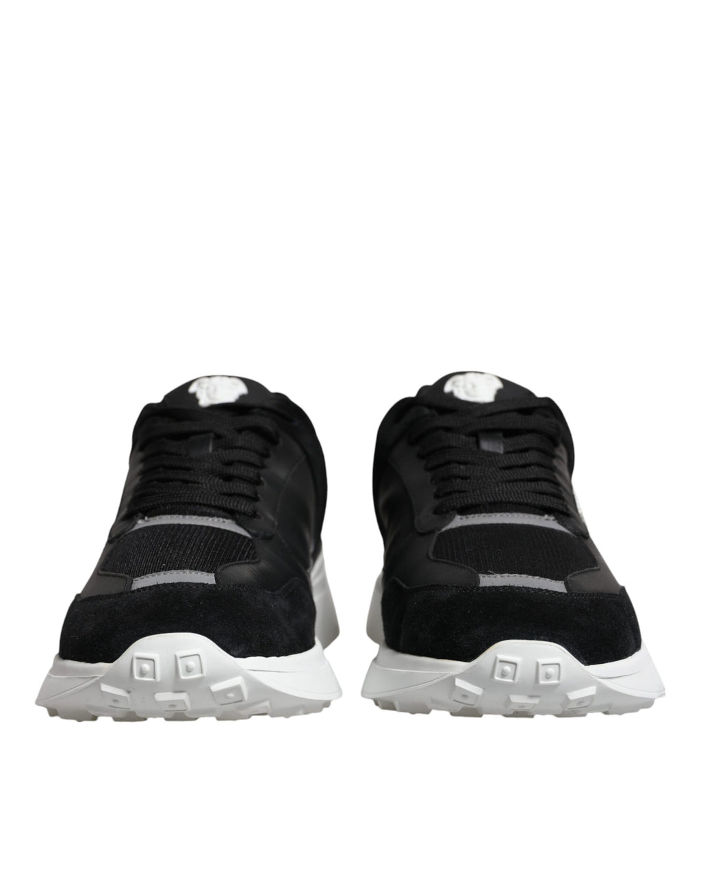 Versace - Black Canvas Quad Fabric Medusa Low Top Sneaker