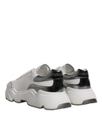 Dolce & Gabbana - White Silver DAYMASTER Leather Sneakers
