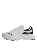 Dolce & Gabbana - White Silver DAYMASTER Leather Sneakers