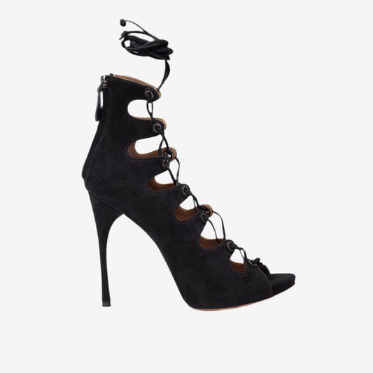 Alaïa – Black Suede Sandal