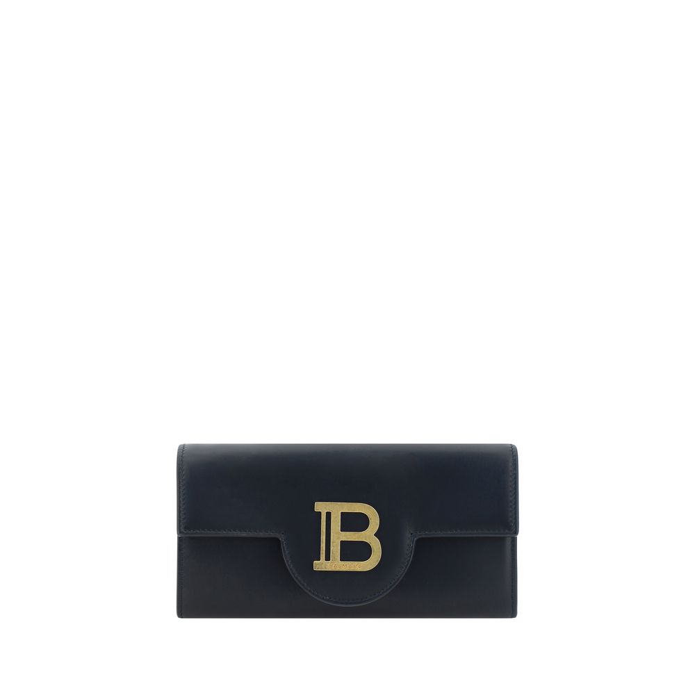 Balmain – Calfskin Shoulder Wallet with Chain Strap