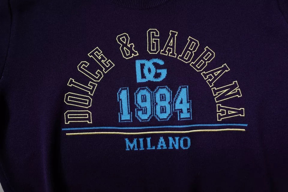 Dolce & Gabbana - Blue 1984 Milano CrewNeck Sweater