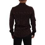 Dolce & Gabbana - Bordeaux Silk Dress Shirt