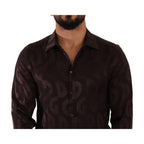 Dolce & Gabbana - Bordeaux Silk Dress Shirt