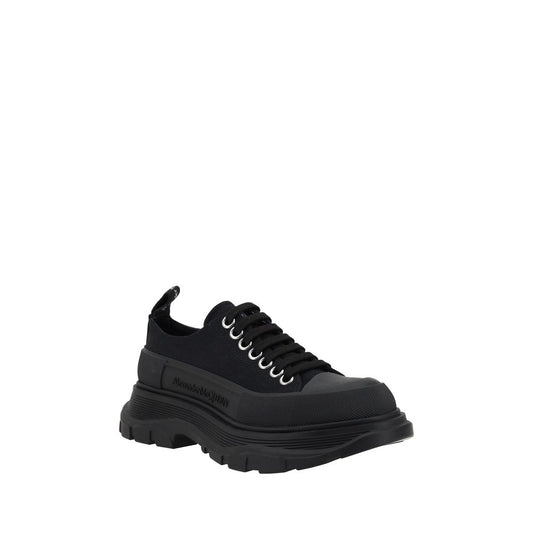 Alexander McQueen – Black Cotton Tread Slick Sneakers