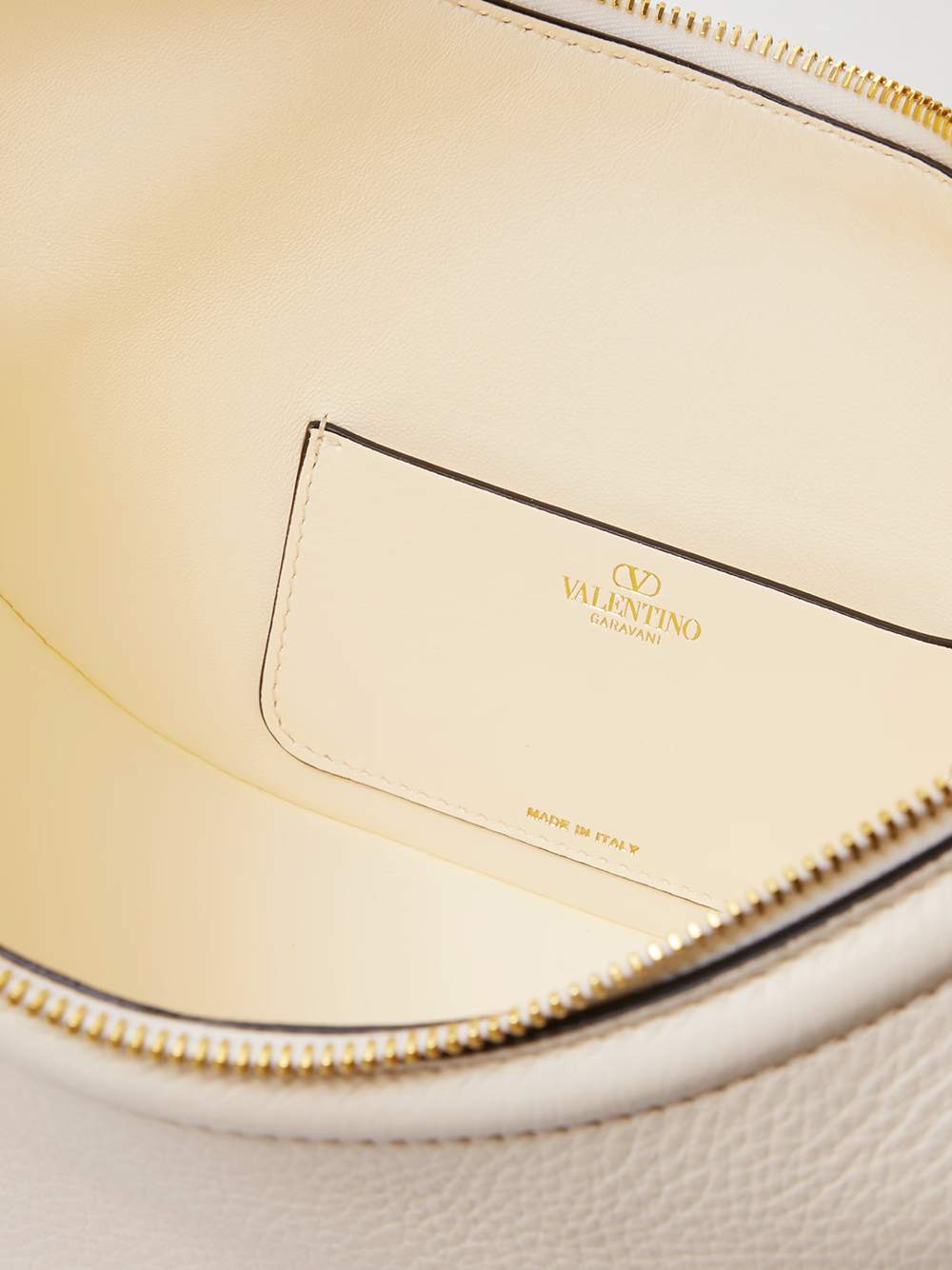 Valentino Garavani  – Ivory Small VLogo Hobo Bag