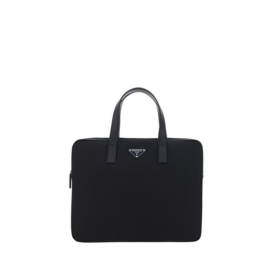 Prada – Black Re-Nylon Work Shoulder Bag