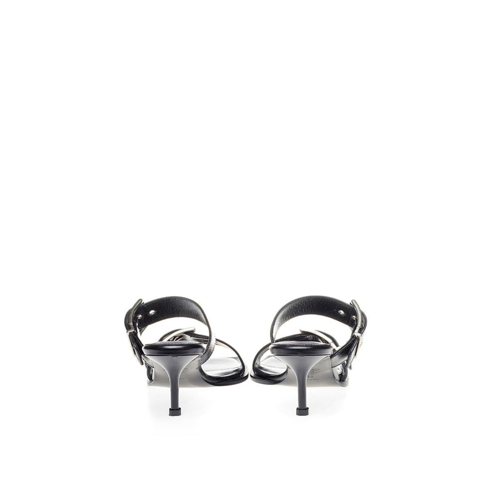 Alexander McQueen – Black Leather Sandals