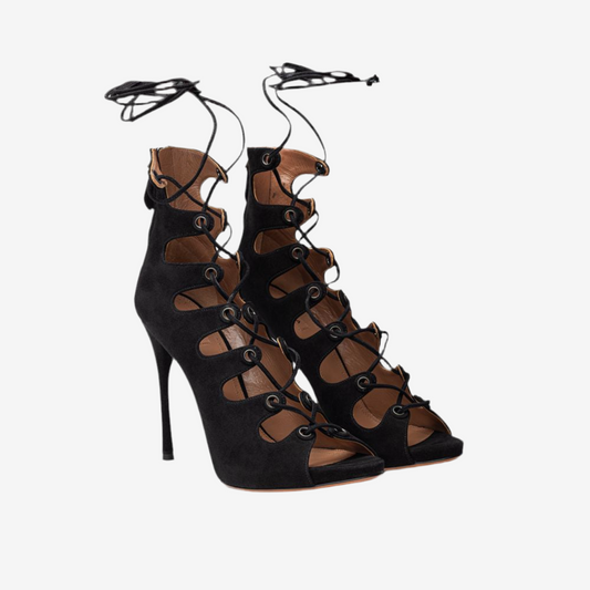 Alaïa – Black Suede Sandal