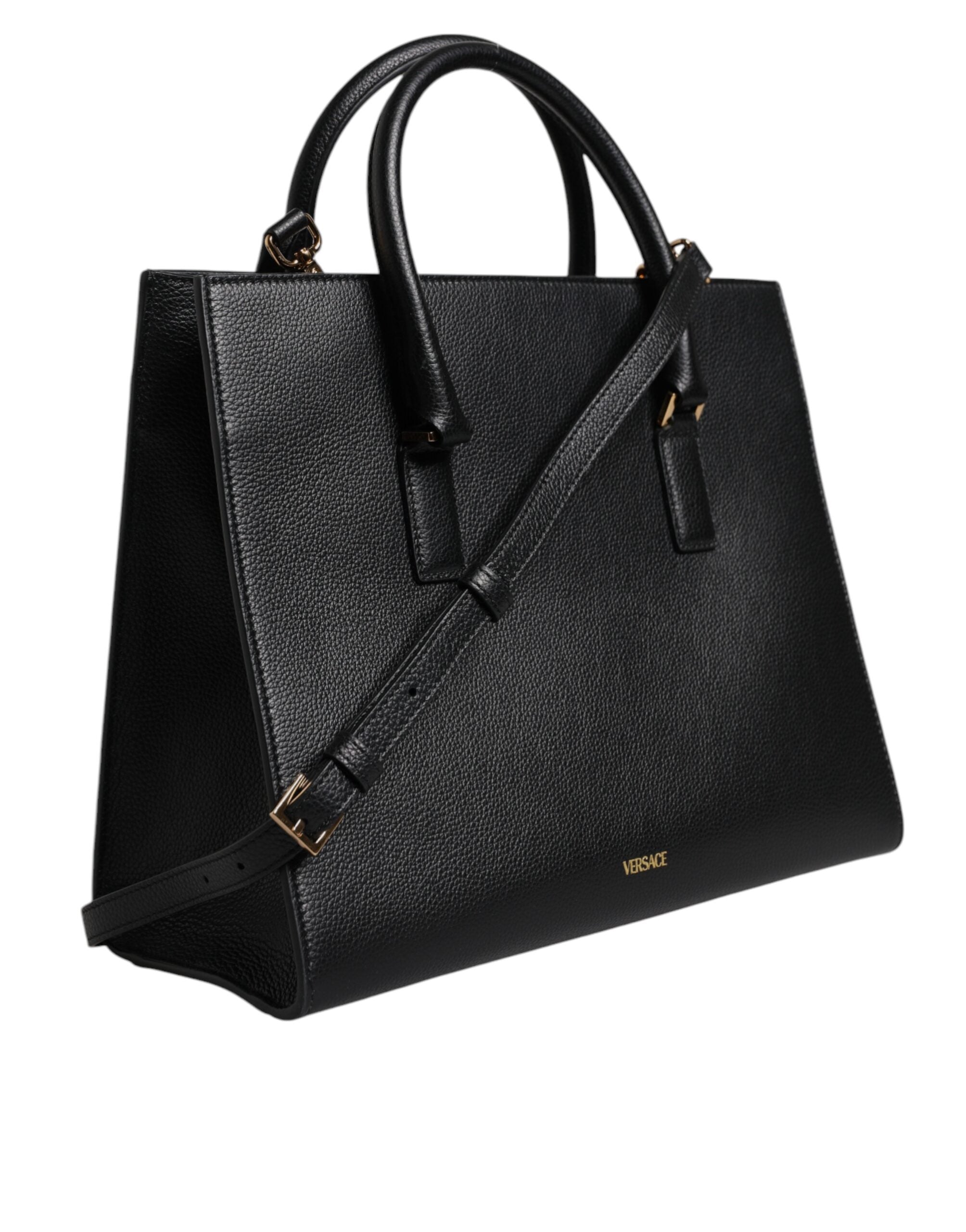 Versace – Black Crossbody Tote Bag