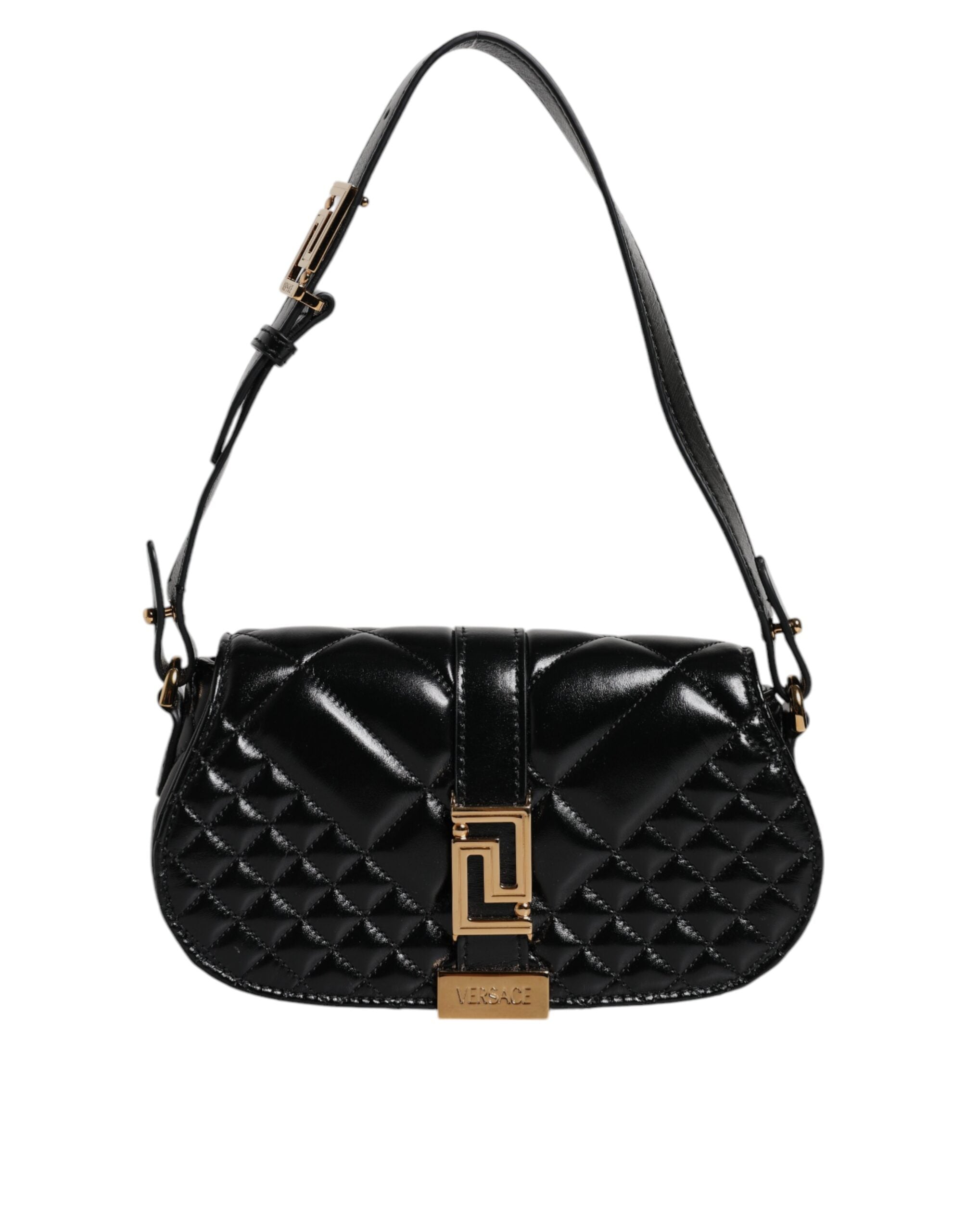 Versace – Black Calfskin Shoulder Bag