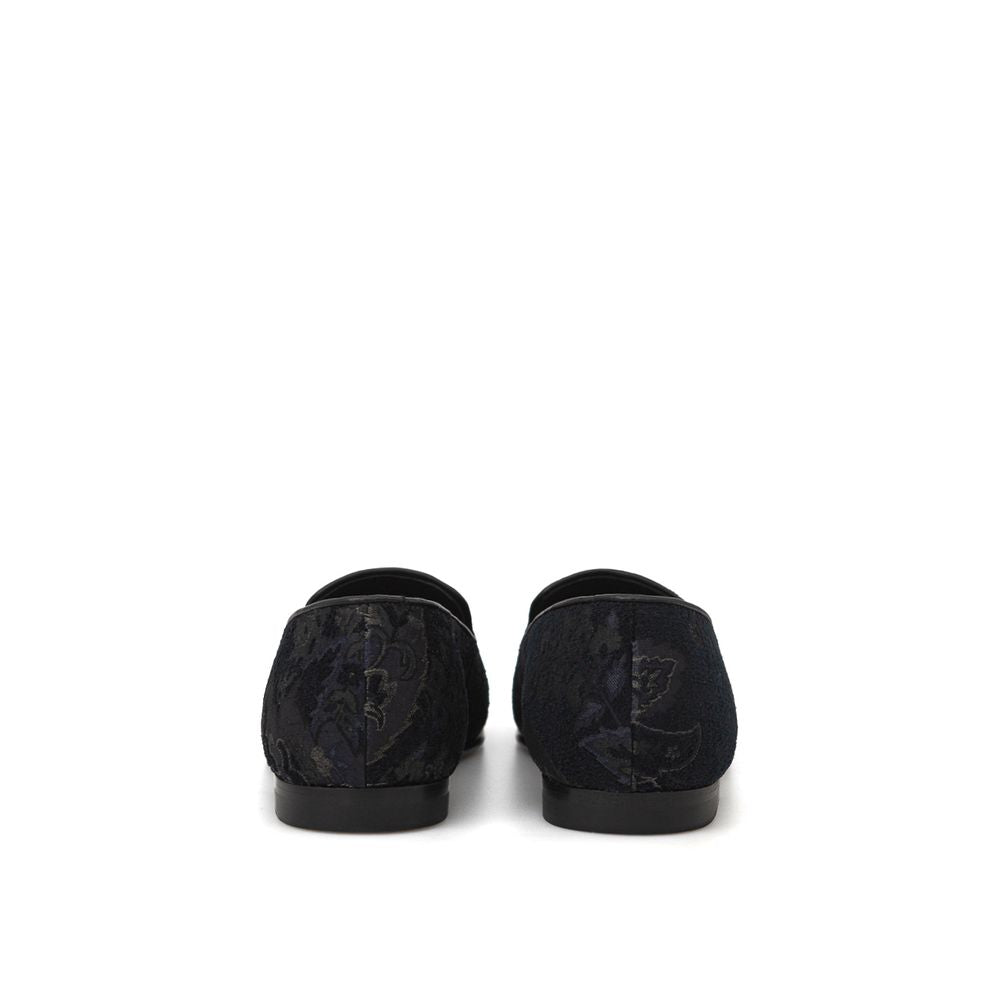 Etro - Blue Leather Slip-On Loafer