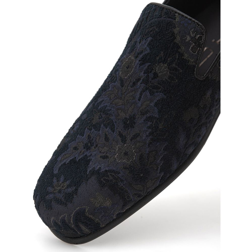 Etro - Blue Leather Slip-On Loafer