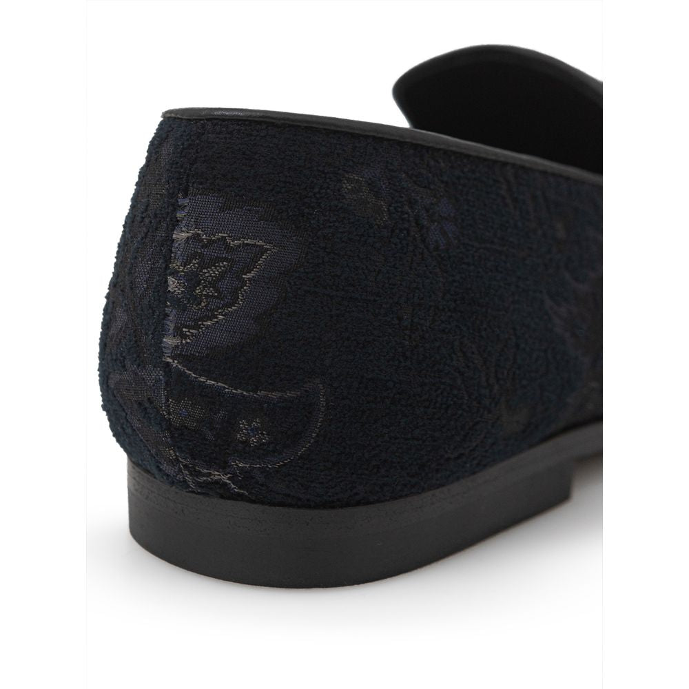 Etro - Blue Leather Slip-On Loafer