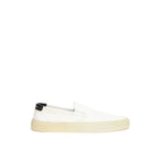 Saint Laurent – White Venice Cotton Slip-On Sneakers