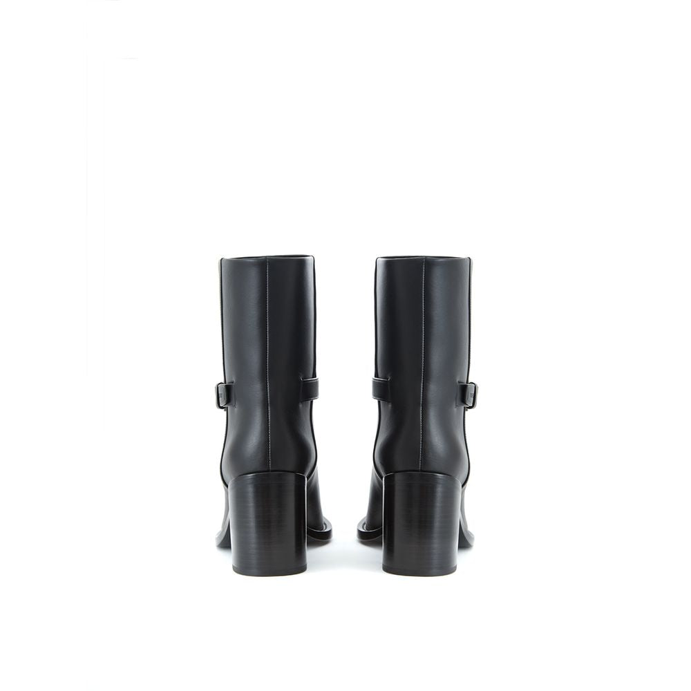 Burberry – Black Leather Ankle Boots