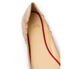 Christian Louboutin - Beige Patent Leather Ballet Flat