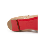 Christian Louboutin - Beige Patent Leather Ballet Flat