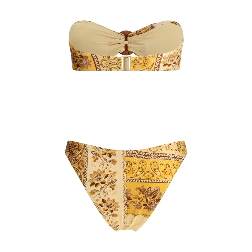 Zimmermann - Yellow Lycra Bikini