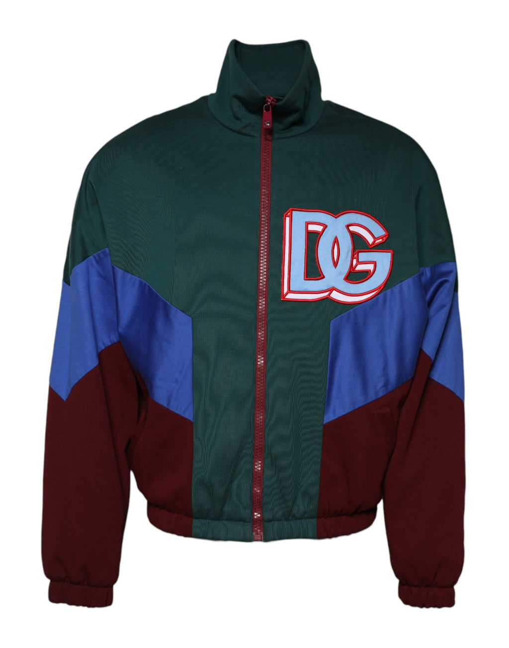 Dolce & Gabbana - Multicolor Cotton Logo Full Zip Jacket