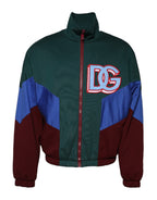 Dolce & Gabbana - Multicolor Cotton Logo Full Zip Jacket