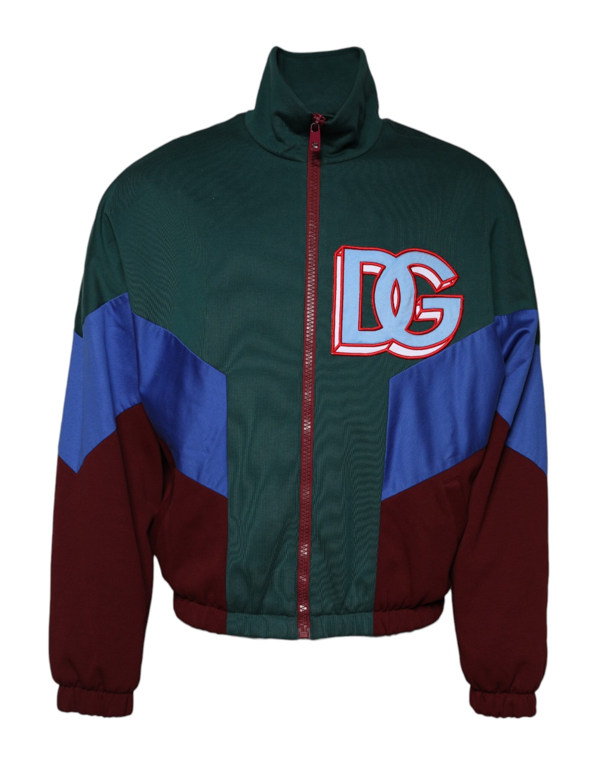 Dolce & Gabbana - Multicolor Cotton Logo Full Zip Jacket