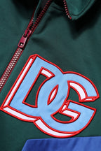 Dolce & Gabbana - Multicolor Cotton Logo Full Zip Jacket