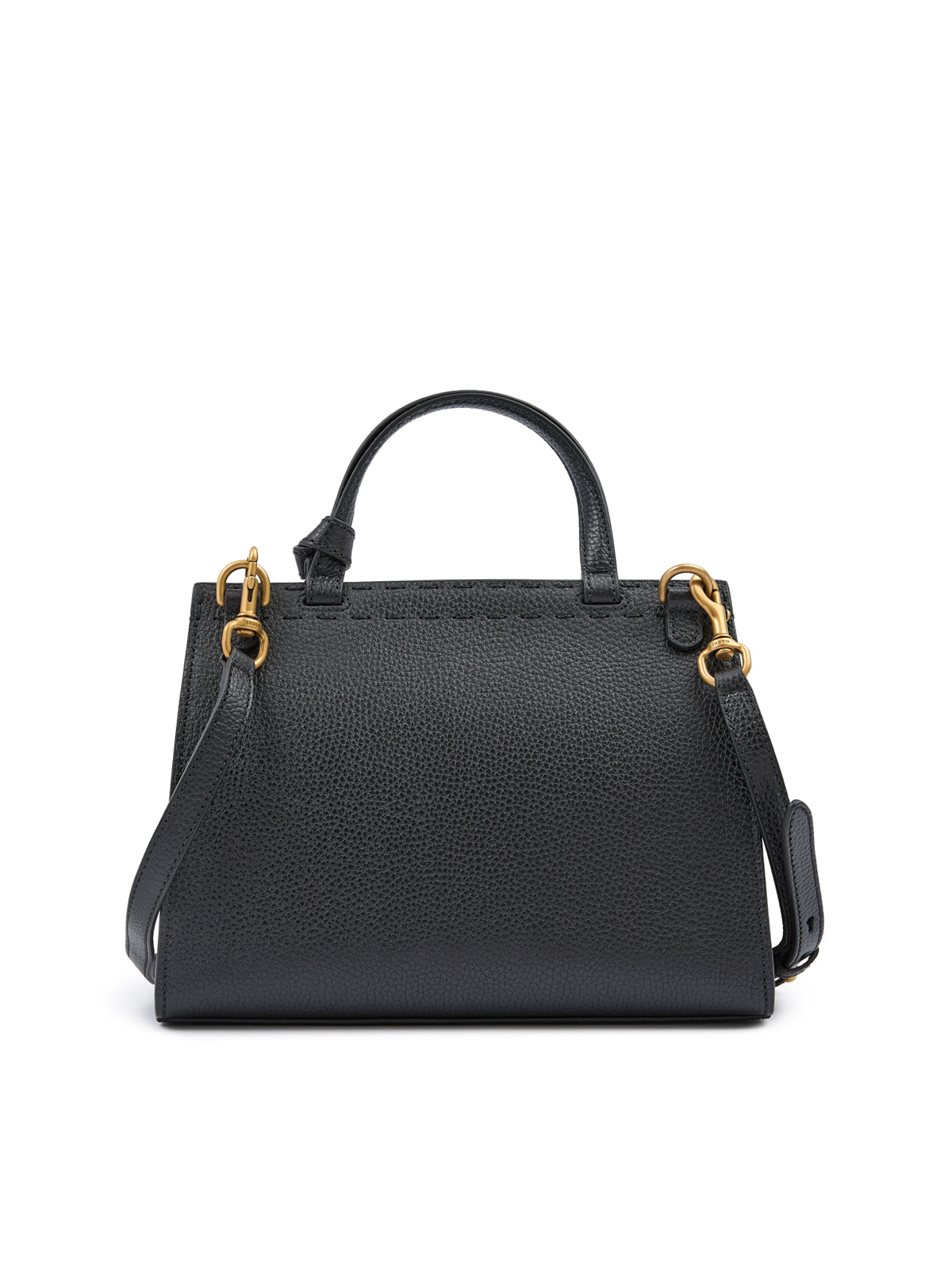 Gucci – Black Leather GG Marmont Handbag