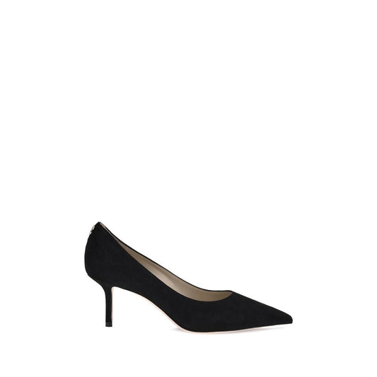 Jimmy Choo – Love Black Kitten Heel Pumps
