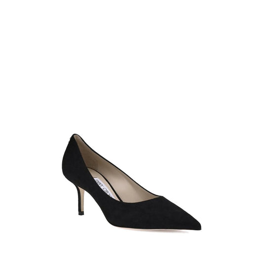Jimmy Choo – Love Black Kitten Heel Pumps
