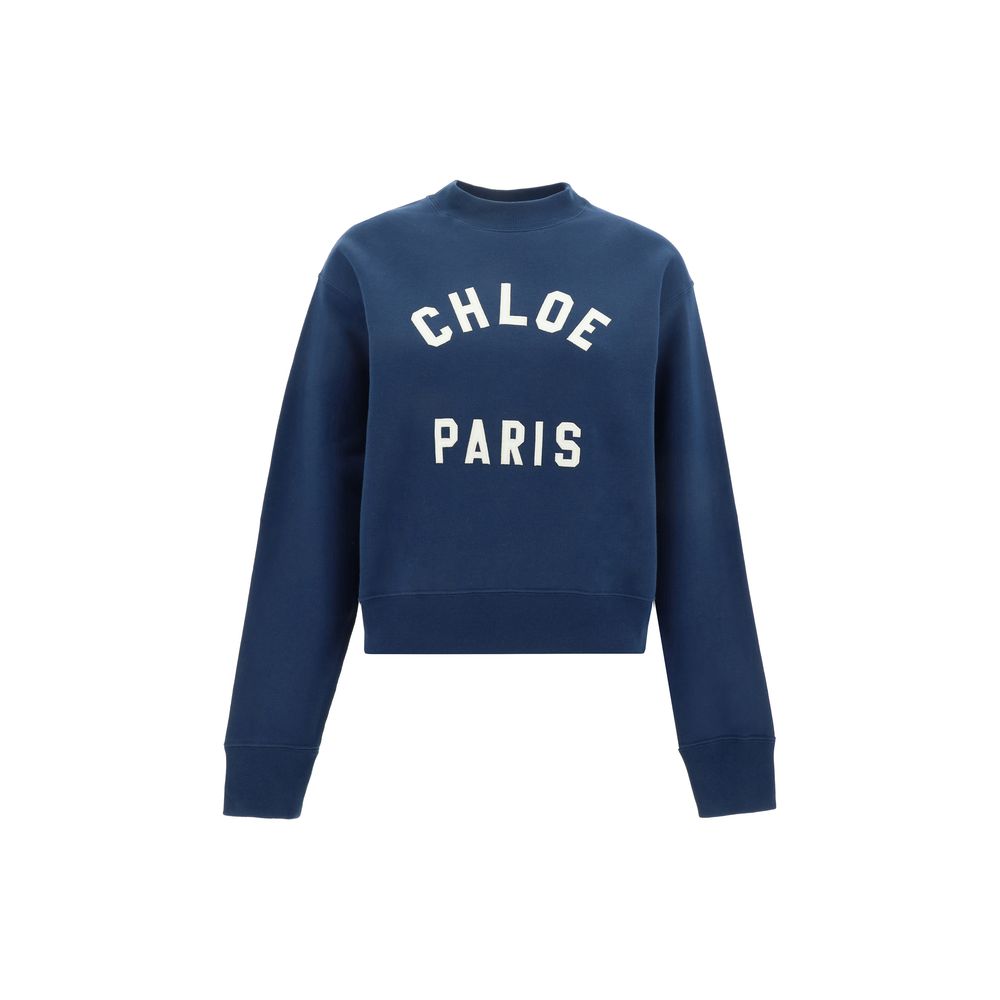 Chloé - Blue Cotton Sweatshirt