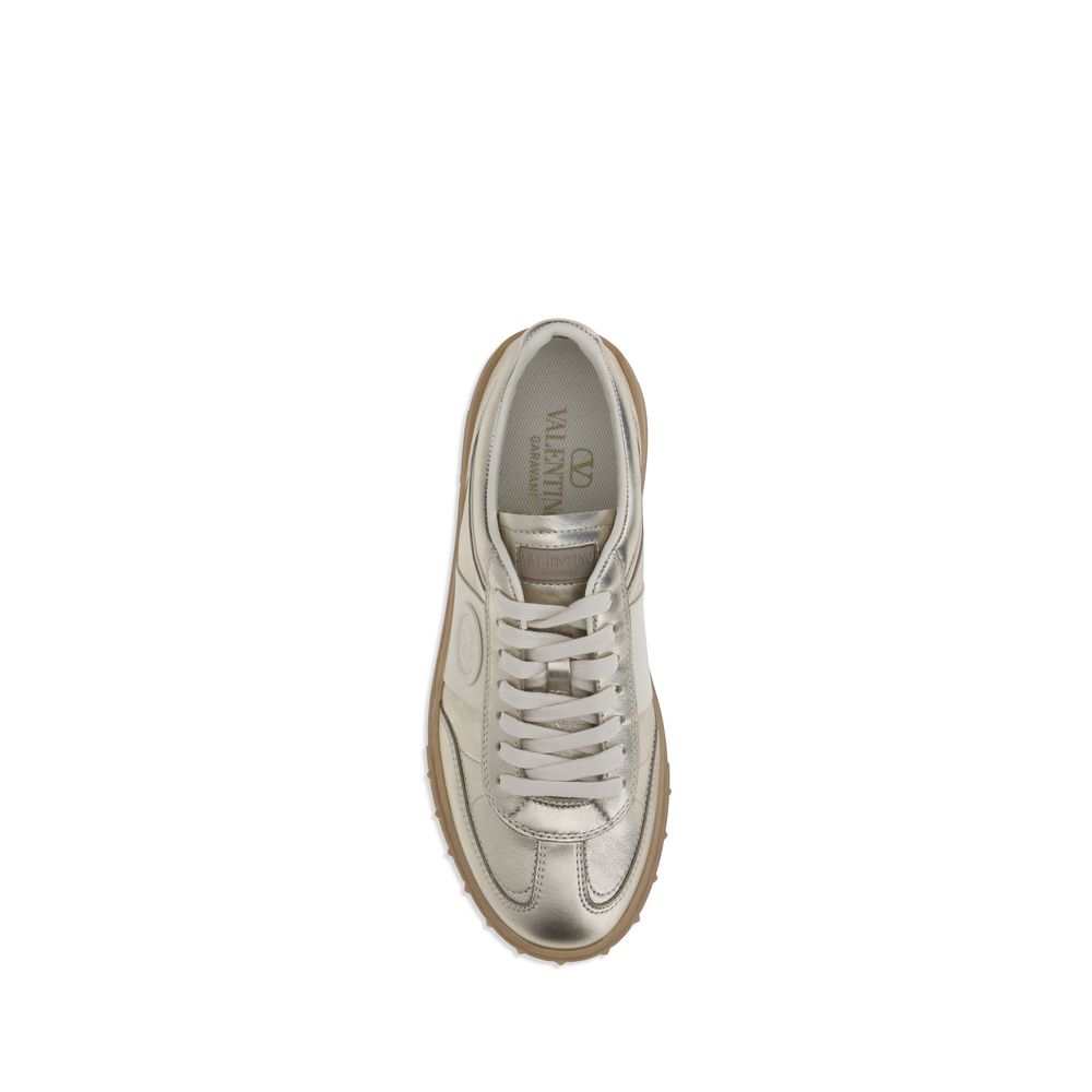 Valentino Garavani – Upvillage Laminated Calf Leather Sneakers