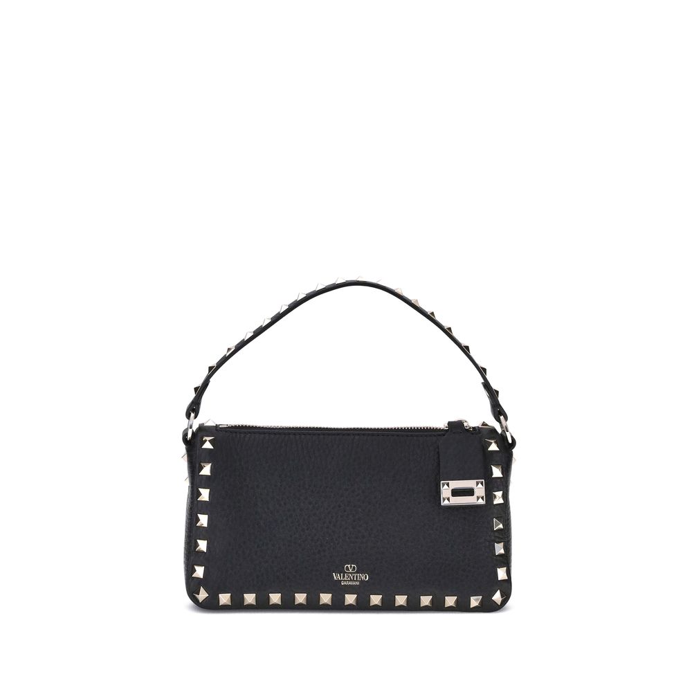 Valentino Garavani– Rockstud Zip-Up Leather Shoulder Bag