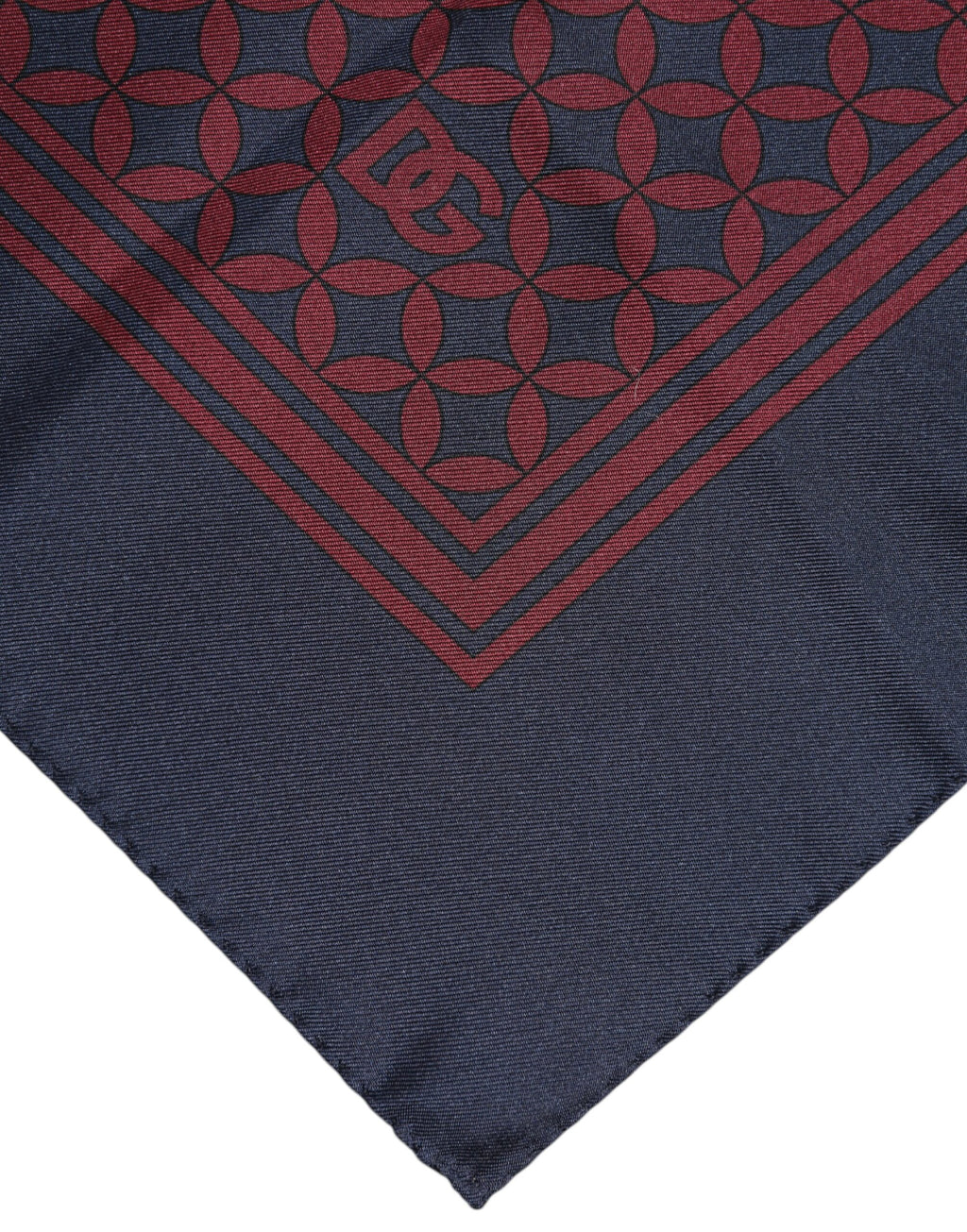 Dolce & Gabbana - Red Blue Printed Silk Square Men Foulard Scarf