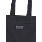 Maison Margiela  – Black Cotton Logoed Tote Bag