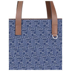 Fendi – Embroidered Denim FF Pattern Tote Bag