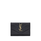 Saint Laurent – Black Leather Wallet