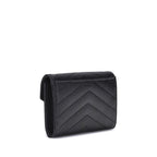 Saint Laurent – Black Leather Wallet