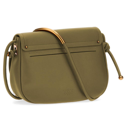 Pinko – Green Leather Crossbody Bag