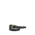 Saint Laurent – Cassandre Slim Leather Belt