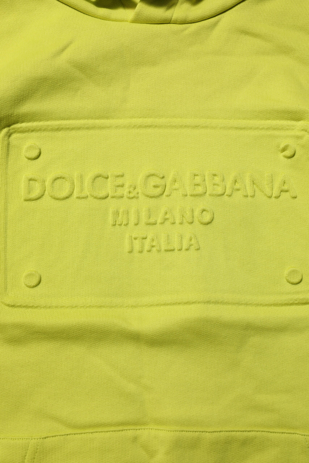Dolce & Gabbana - Green Cotton Hooded Logo Sweatshirt Sweater
